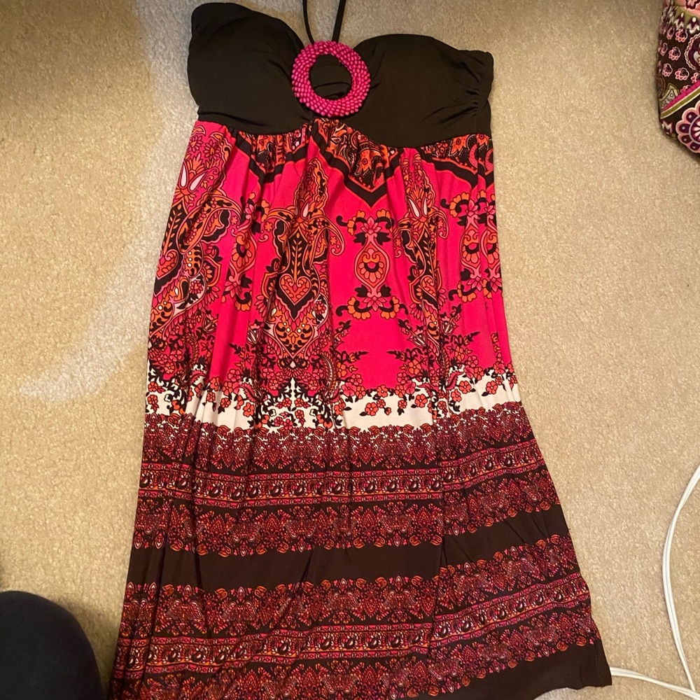 Halter bathing suit top/ beach dress!